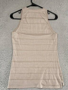 Icebreaker Tank Top Womens XS Striped Merino Wool Lightweight Hiking